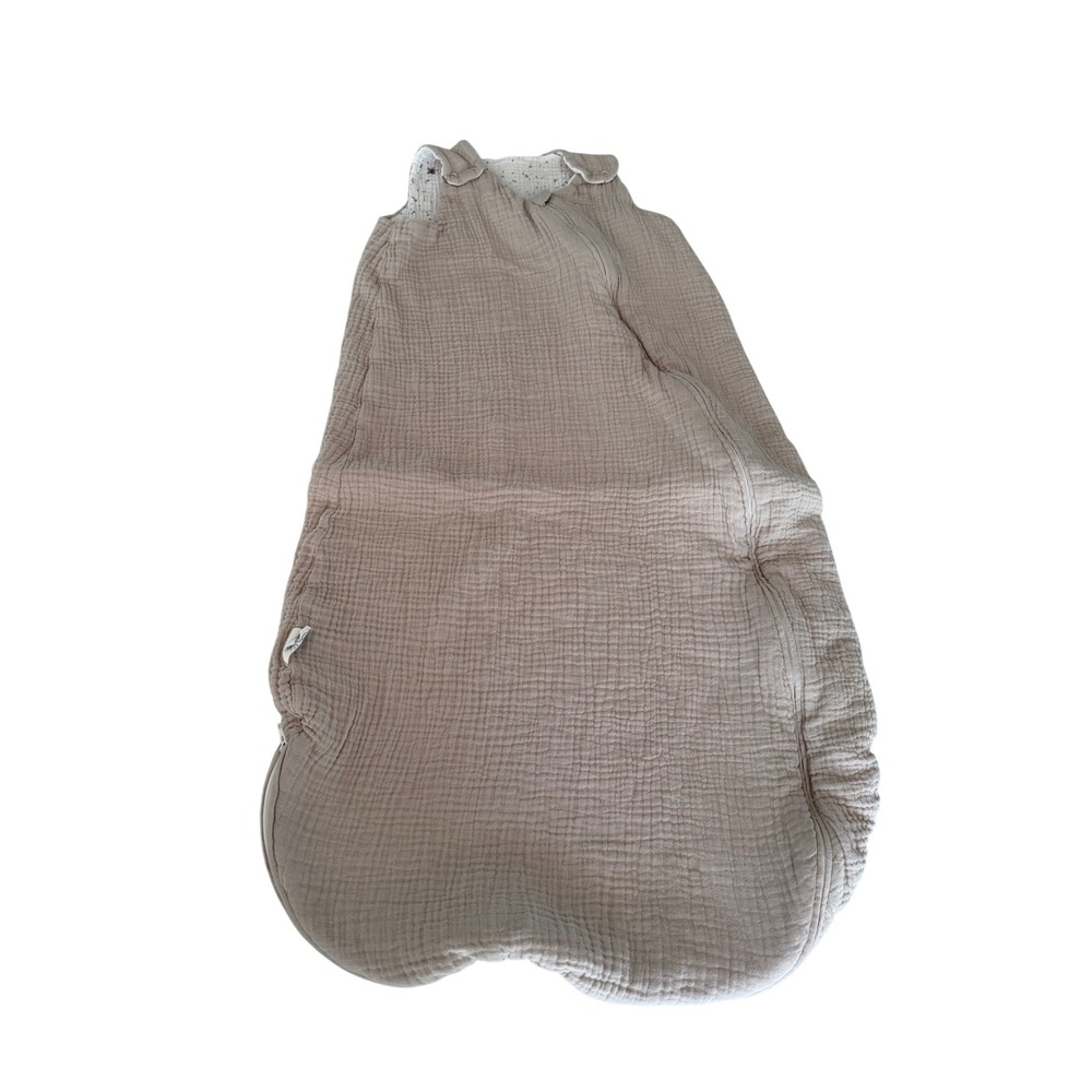 Lulu Moon Muslin Cotton Sleep Sack Tan Star Print Wearable Blanket Large